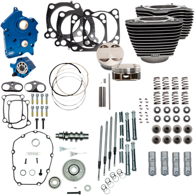 S&S CYCLE Power Package - Gear Drive - Oil Cooled - Highlighted Fins - M8 310-1053A
