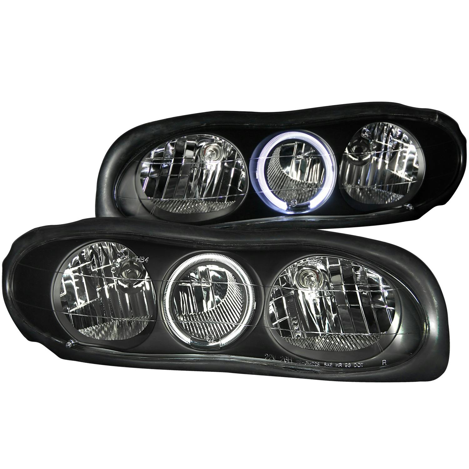AnzoUSA 121024 Crystal Headlight Set w/Halo