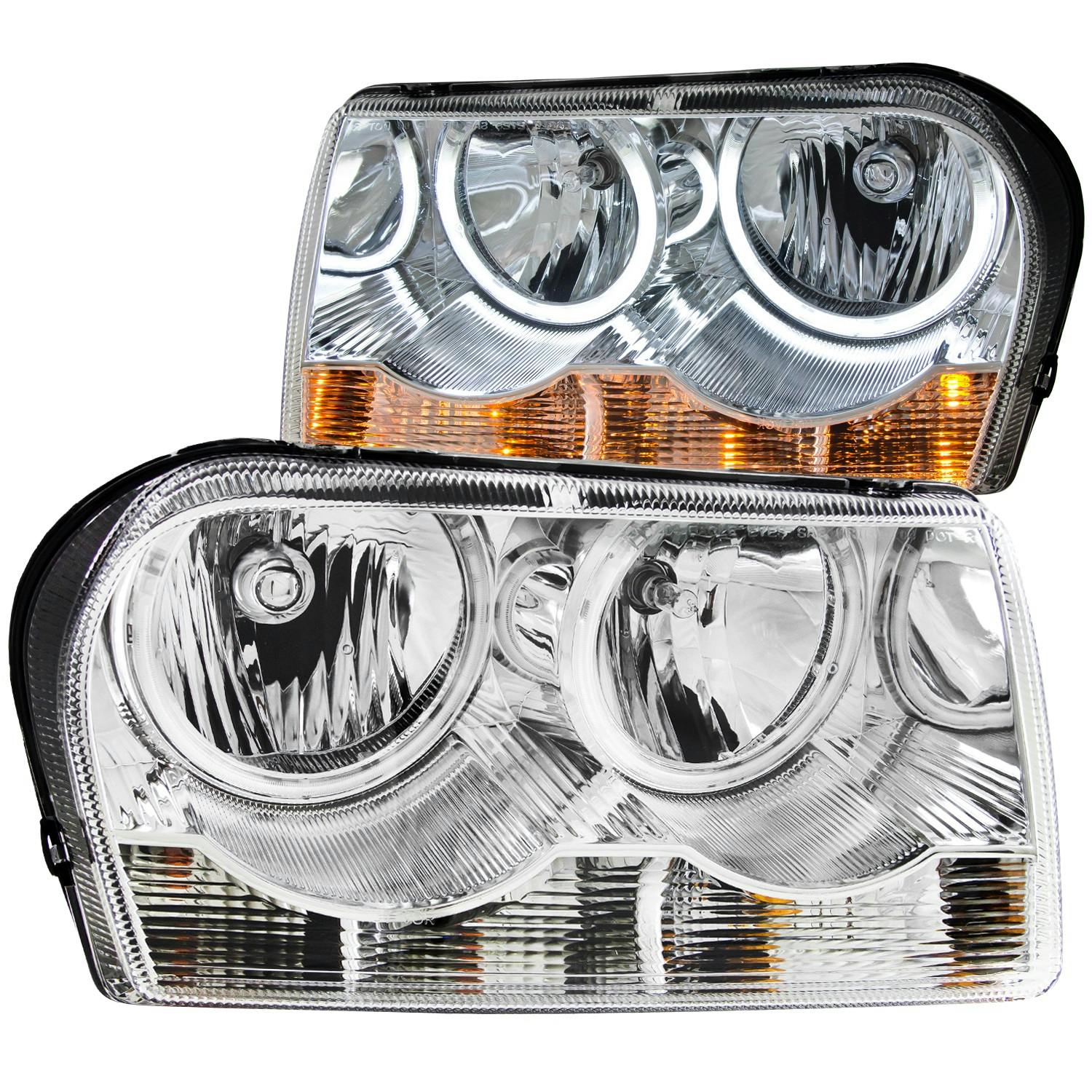 AnzoUSA 121137 Crystal Headlight Set w/Halo