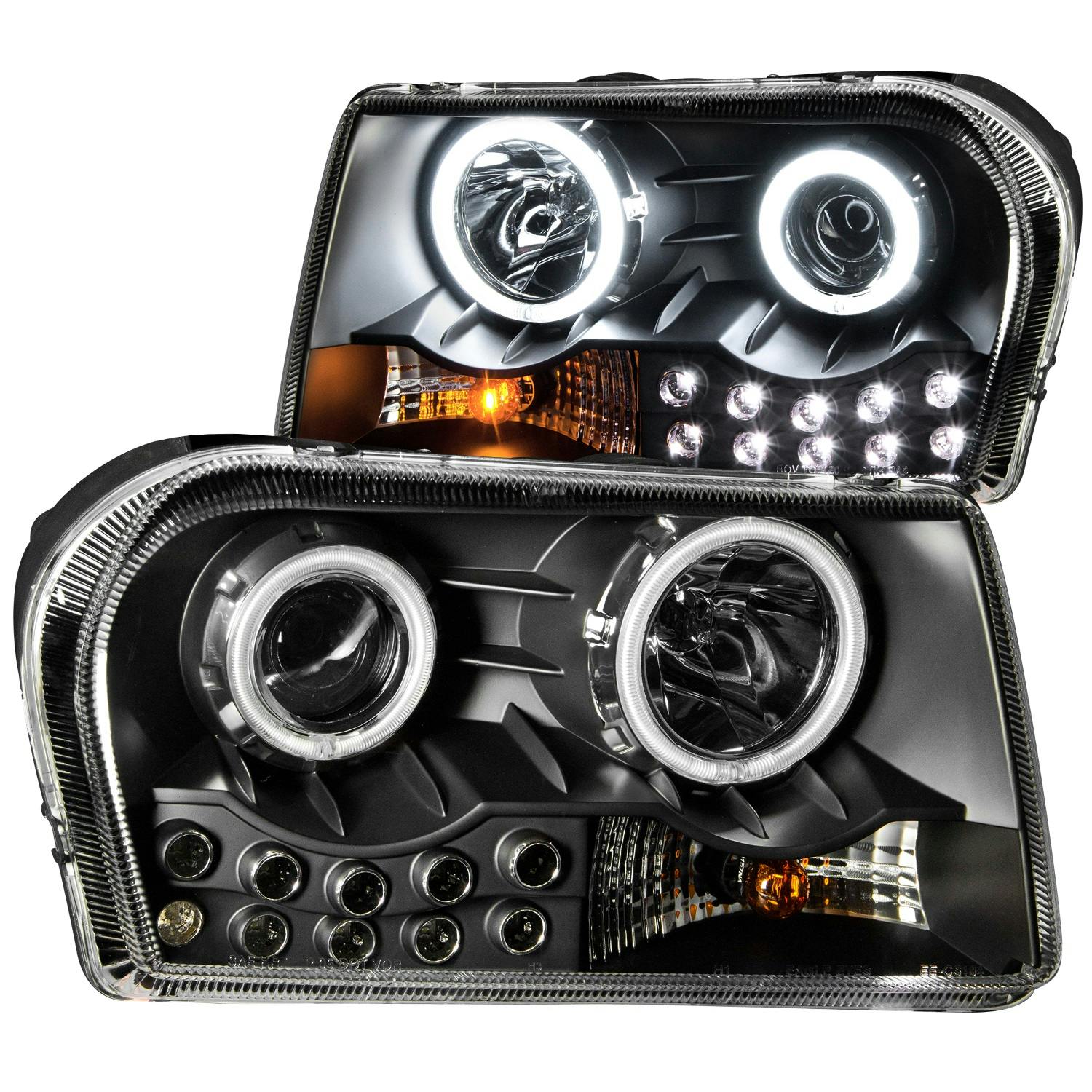 AnzoUSA 121152 Projector Headlight Set w/Halo