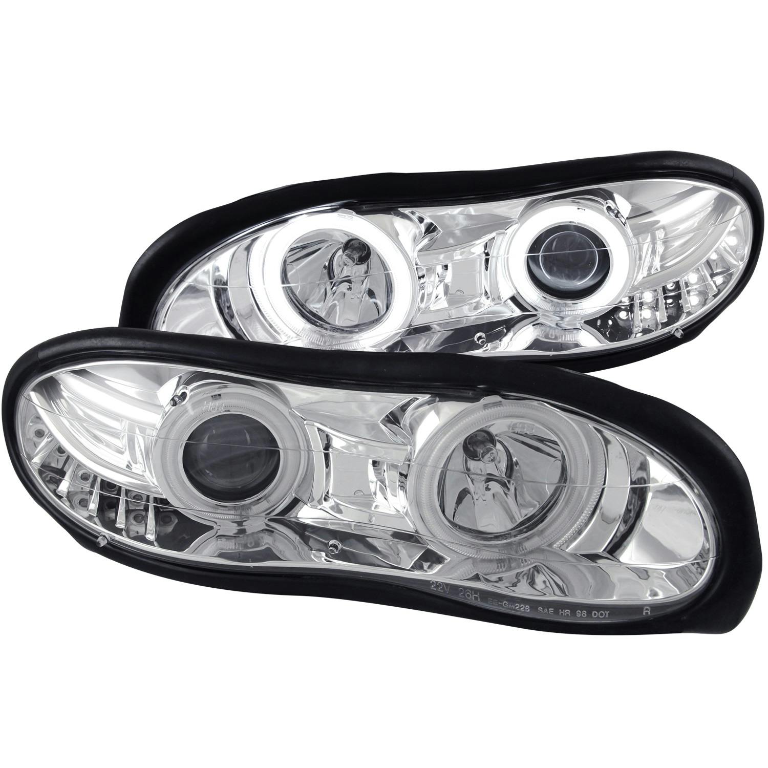 AnzoUSA 121159 Projector Headlight Set w/Halo