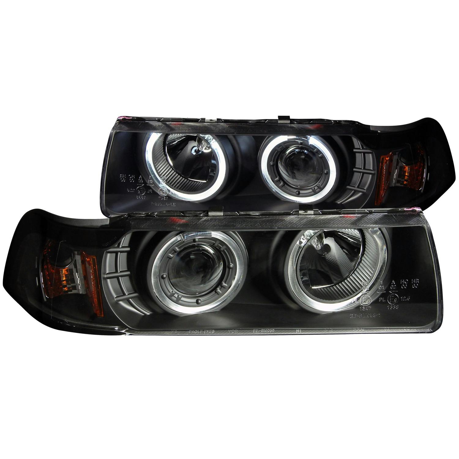 AnzoUSA 121325 Projector Headlight Set w/Halo