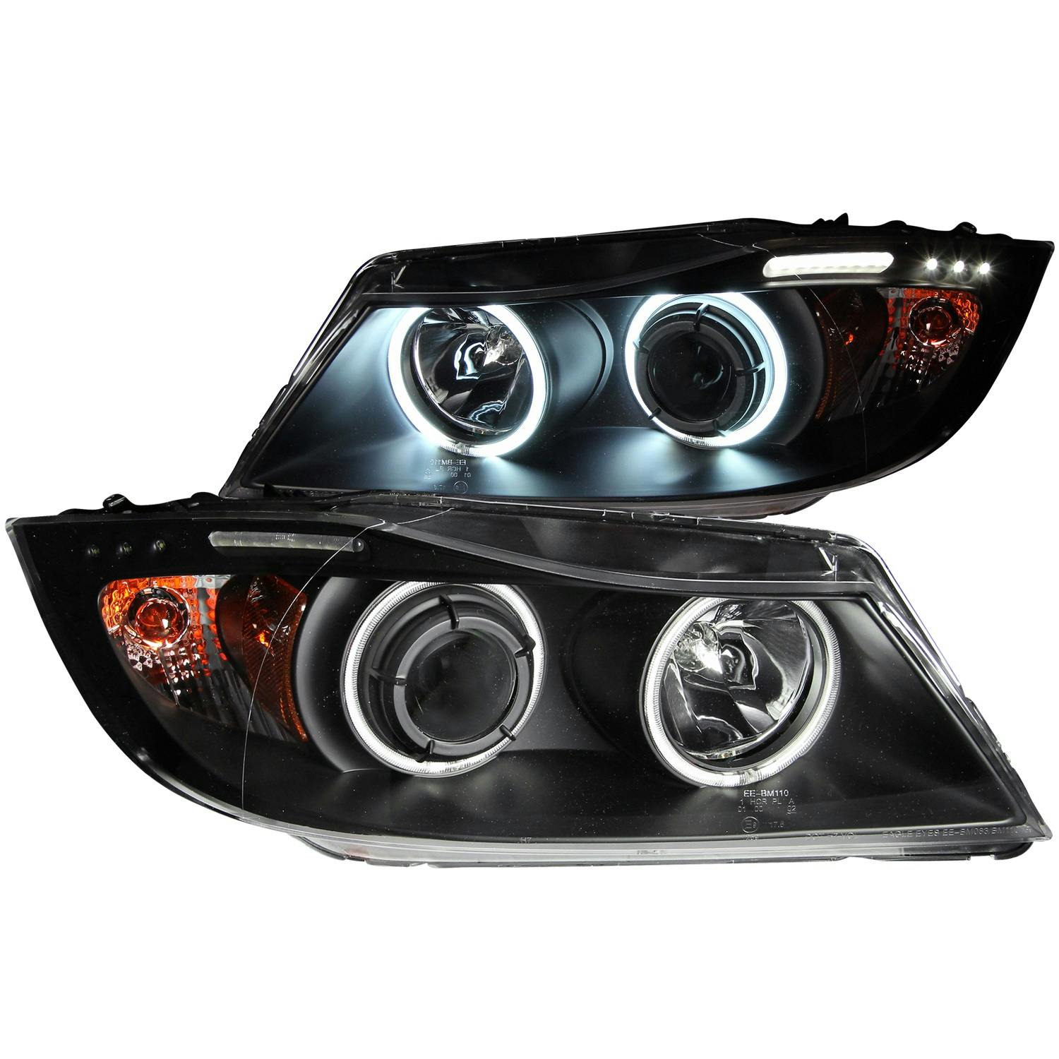 AnzoUSA 121335 Projector Headlight Set w/Halo
