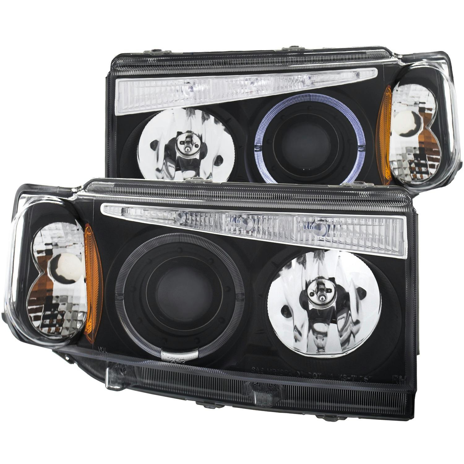 AnzoUSA 121347 Projector Headlight Set w/Halo