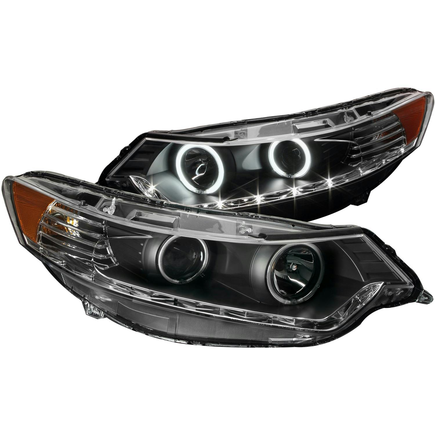 AnzoUSA 121393 Projector Headlight Set w/Halo