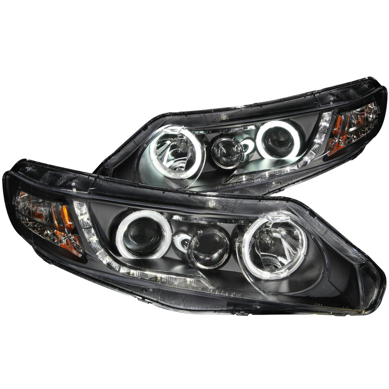 AnzoUSA 121454 Projector Headlight Set w/Halo