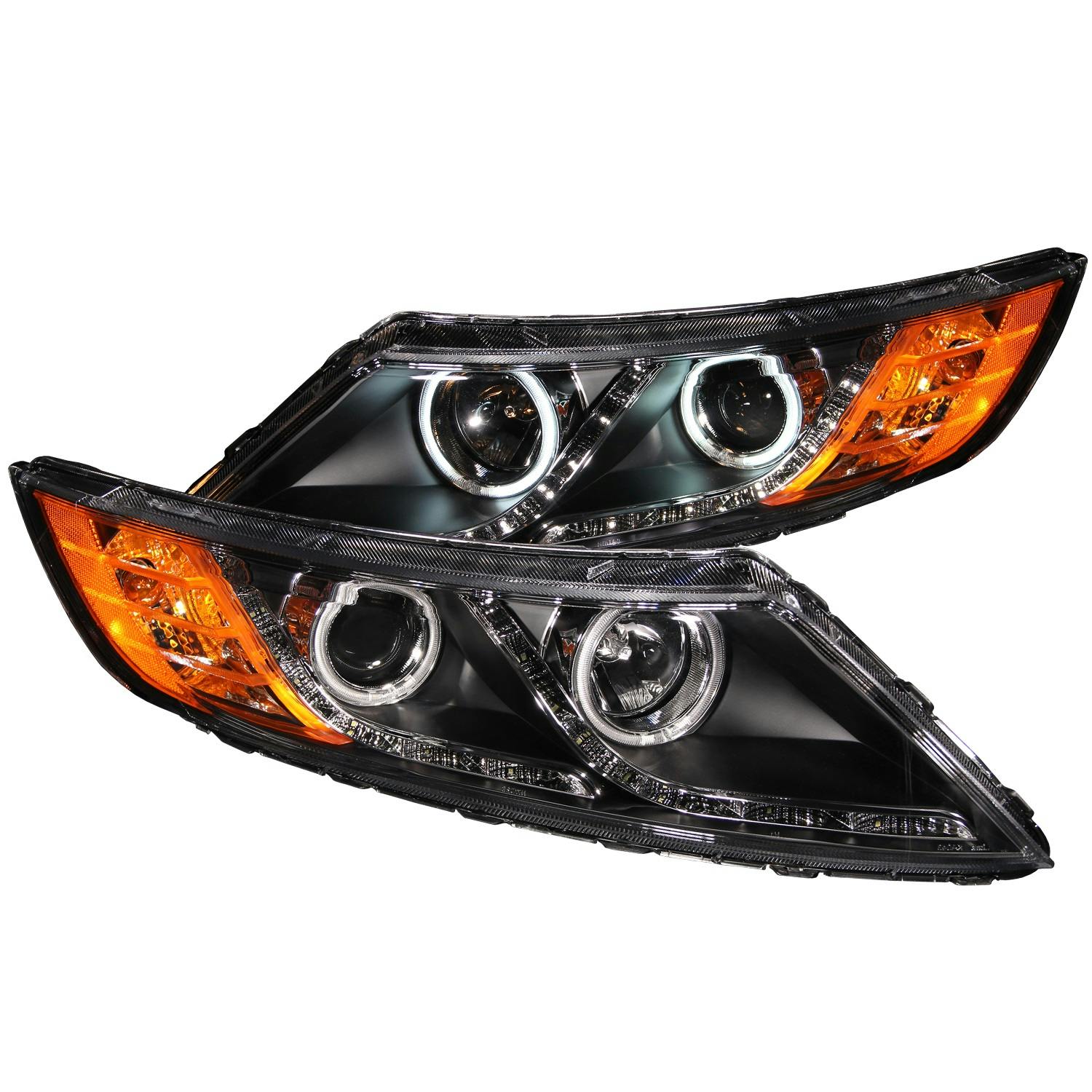 AnzoUSA 121460 Projector Headlight Set w/Halo