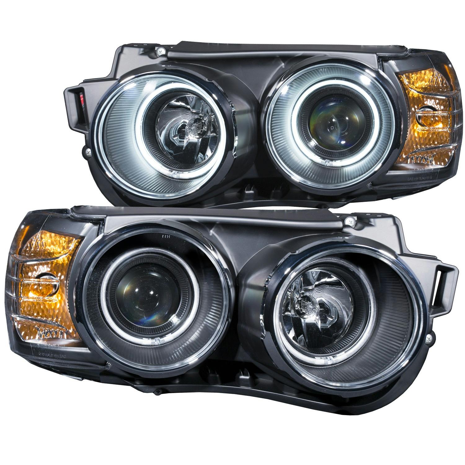 AnzoUSA 121488 Projector Headlight Set w/Halo