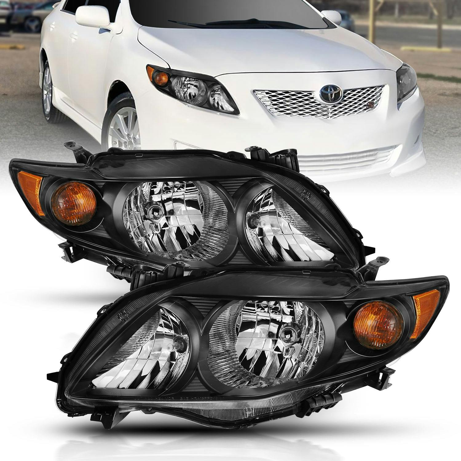 AnzoUSA 121541 Crystal Headlight Set