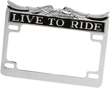 DRAG SPECIALTIES Chrome Live Ride License Frame 28-6014-BC732