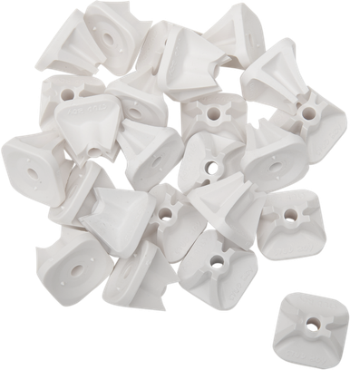Stud Boy Super-Lite Plus Single Backer Plates 1.450in Square 24 Pack 2462-P1-WHT