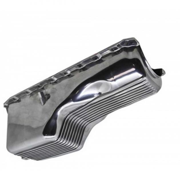 El Camino -Oil Pan, Big Block, Polished Finned Aluminum