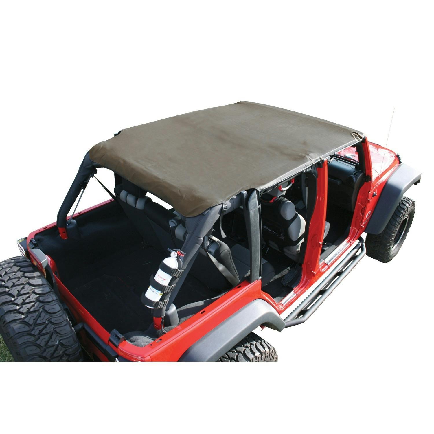 Rugged Ridge 13589.36 Island Pocket Topper; Khaki; 07-09 Jeep Wrangler JKU