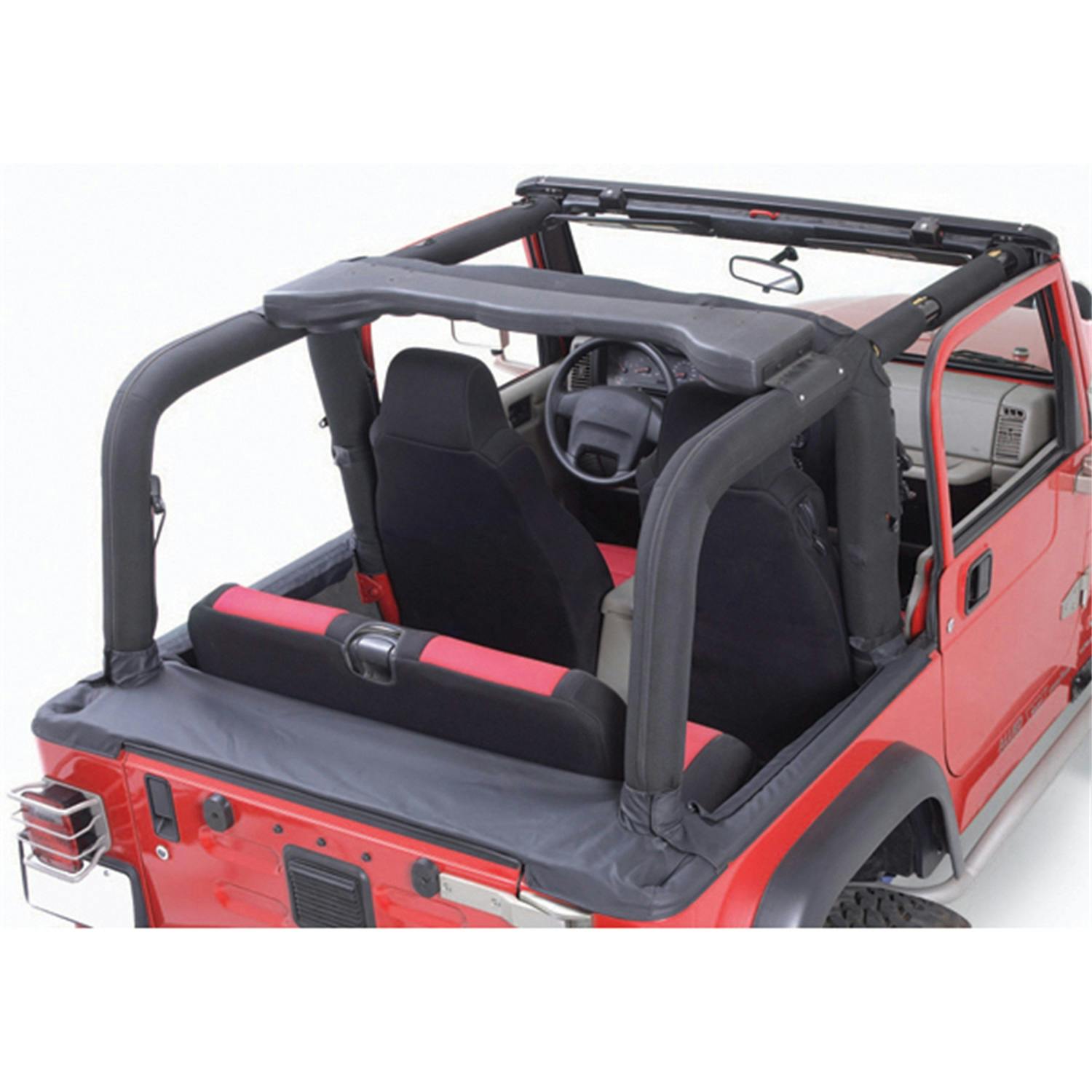 Rugged Ridge 13611.15 Full Roll Bar Cover Kit; 92-95 Jeep Wrangler YJ
