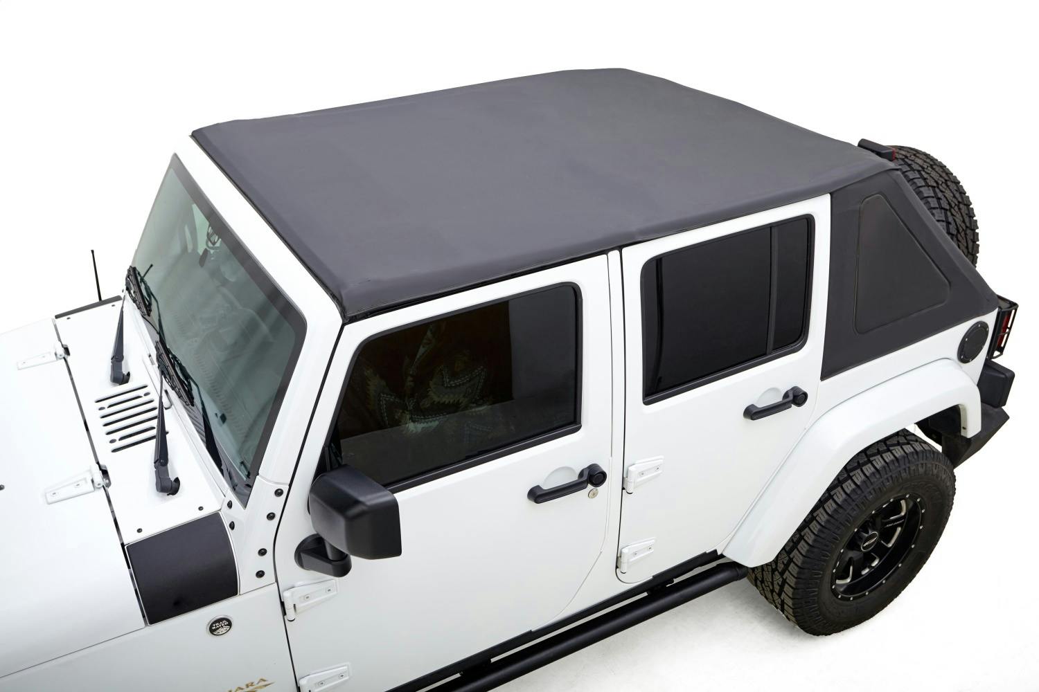 Rugged Ridge 13861.35 Voyager Frameless Fastback Top 4 Door Black Diamond Sail Cloth, Tint