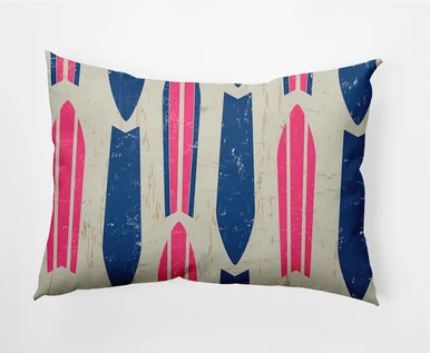 14″ x 20″ Pink and Blue Dean Outdoor Throw Pillow
