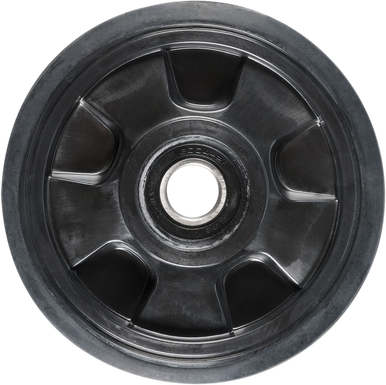 KIMPEX Idler Wheel with Snap Ring/Bearing 6004 - Black - 147 mm OD x 20 mm ID 298993