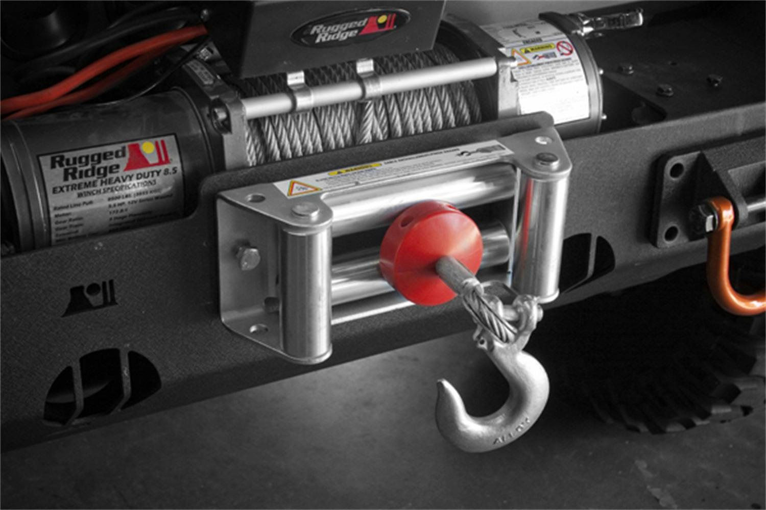 Rugged Ridge 15102.05 Winch Cable Stopper; Red; Universal