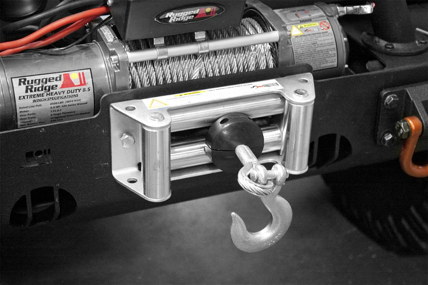 Rugged Ridge 15102.06 Winch Cable Stopper; Black