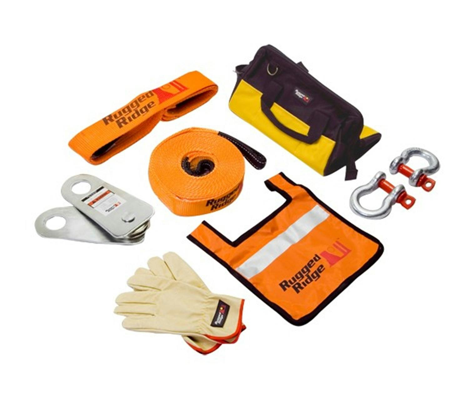 Rugged Ridge 15104.28 XHD Recovery Gear Kit; 30000 Pounds