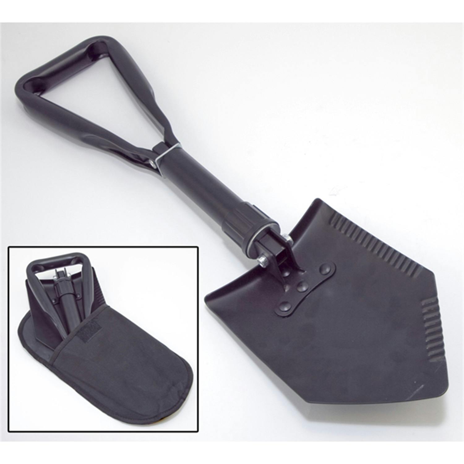 Rugged Ridge 15104.42 Heavy Duty Tri-Fold Recovery Shovel; Multi-use for Offroad