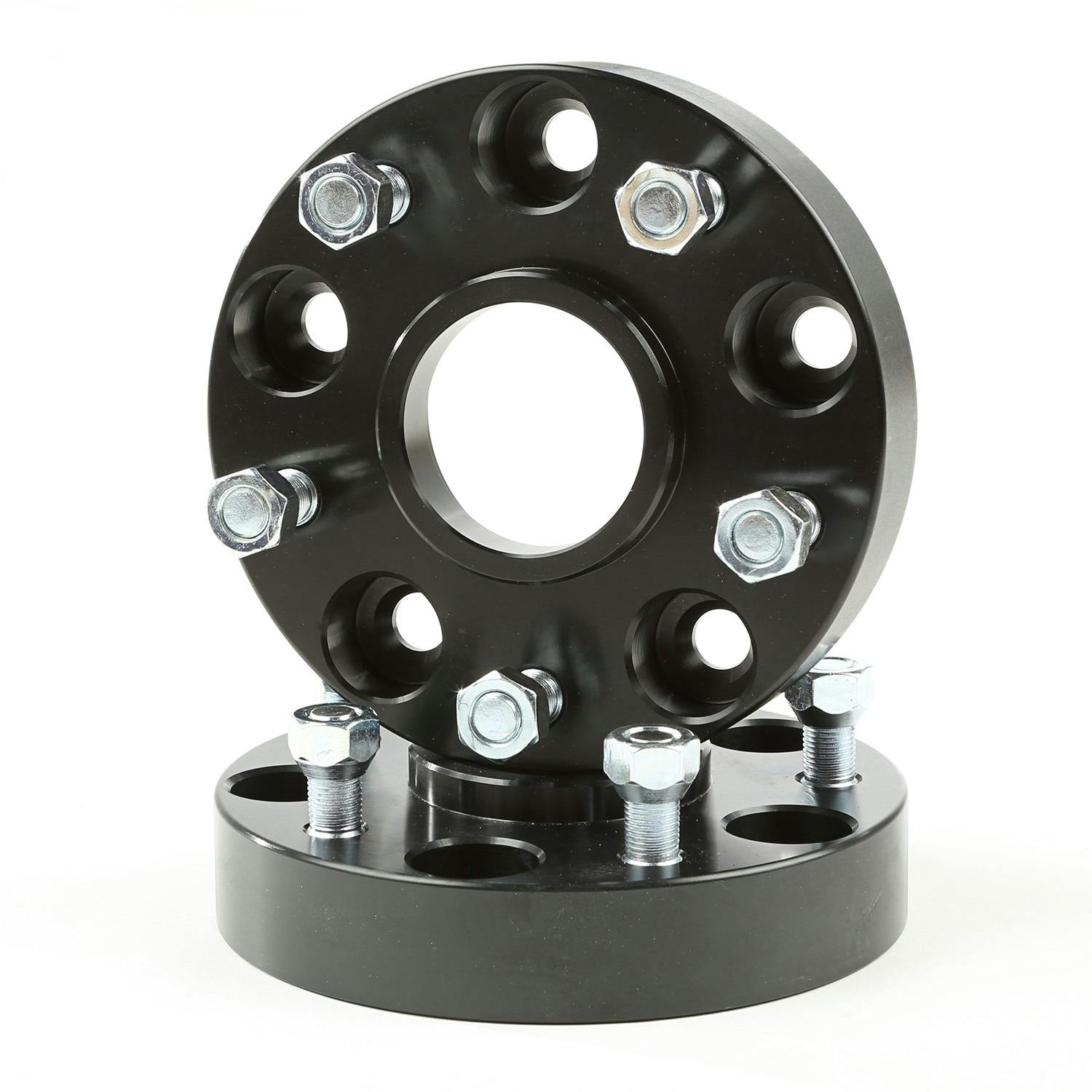Rugged Ridge 15201.14 Wheel Spacers; 1.25 Inch; Black; 5x5; 99-04 Jeep Grand Cherokee