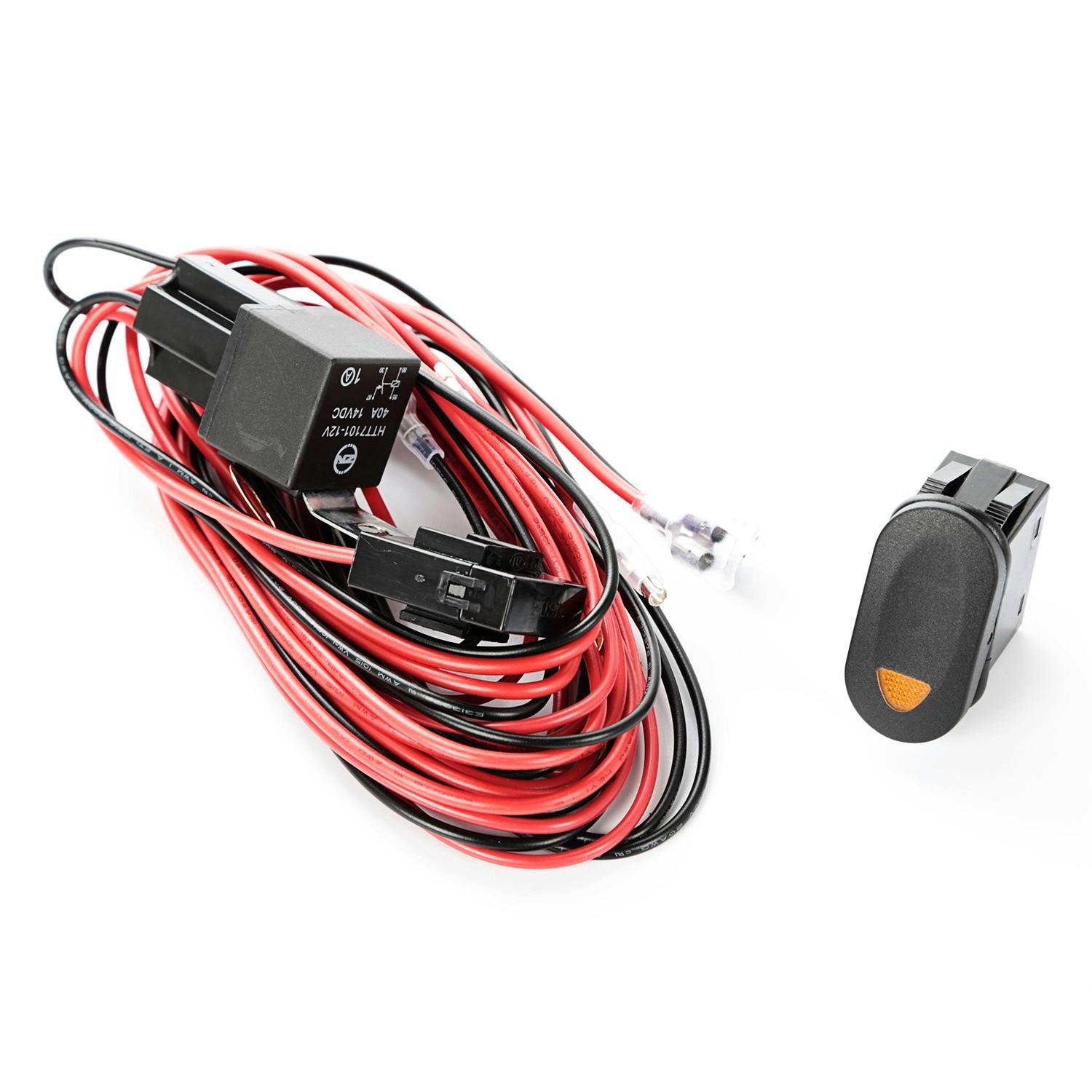 Rugged Ridge 15210.74 Light Wiring Harness Kit; 1 Light; Amber Switch