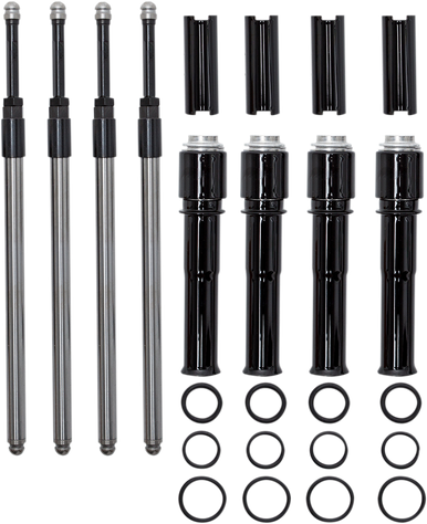 S&S CYCLE Quickee Pushrods - Black - Twin Cam 930-0143