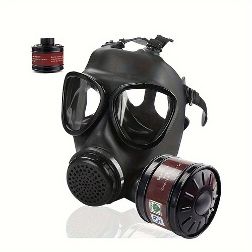 Nuclear & Chemical Gas Mask, MF87 - Full Face Tactical Respirator with 40mm Activated Carbon Filter for Dust, Vapour & Chemical Protection, Nuclear Contamination Protection
