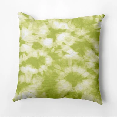 16″ x 16″ Green and White Chillax Outdoor Throw Pillow