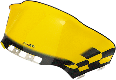 Sno Stuff Flared Windshield Yellow Black Checkered 12.5in Ski-Doo MX-Z 2000-2005 479-479-77