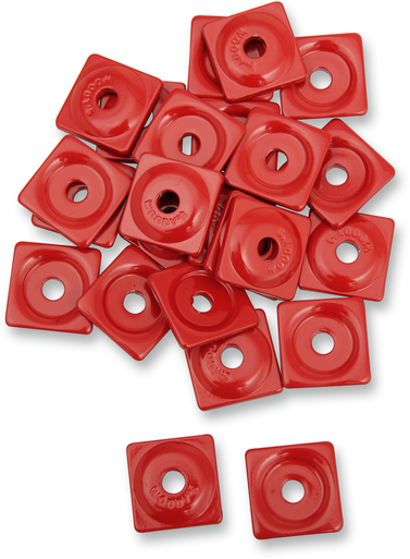 Woody's Red Square Digger Support Plates 5/16" 48 Pack ASW2-3790-48