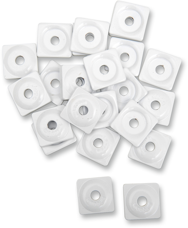 Woody's Square Digger White Support Plates 5/16" 48 Pack ASW2-3815-48