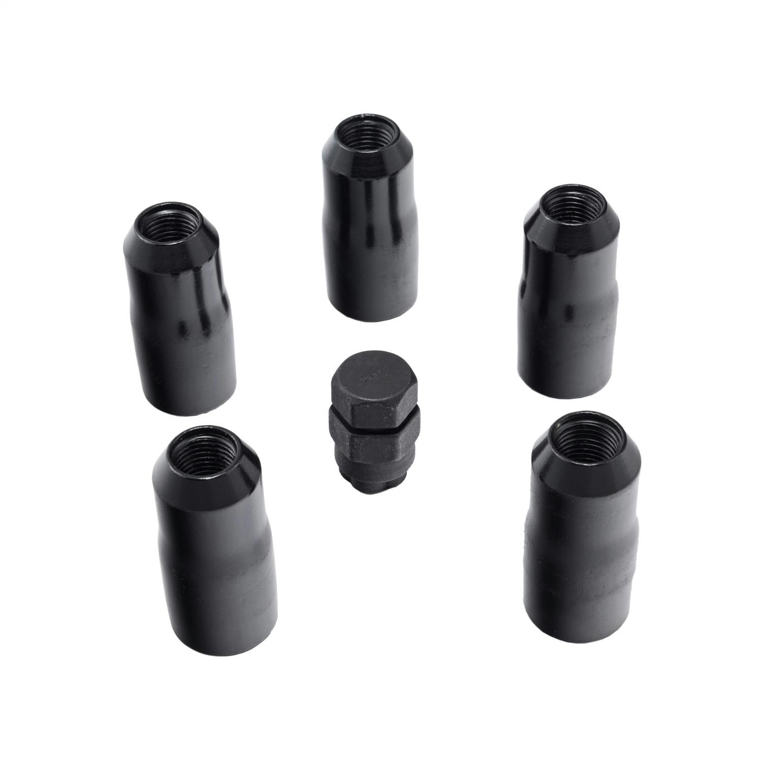 Rugged Ridge 16715.34 Wheel Lock Nut Set, 5 Nuts w/Key, Black