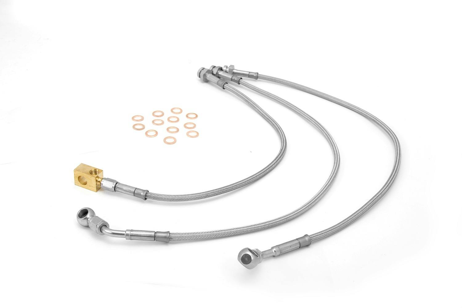 Rugged Ridge 16735.10 Stainless Steel Braided Brake Hose Kit