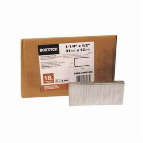 BOSTITCH 1/2" Crown X 1-1/2" Leg 16 Gauge S4 Series Galvanized Staple