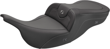 SADDLEMEN Road Sofa Seat - Carbon Fiber - Heated 897-07-185HCT
