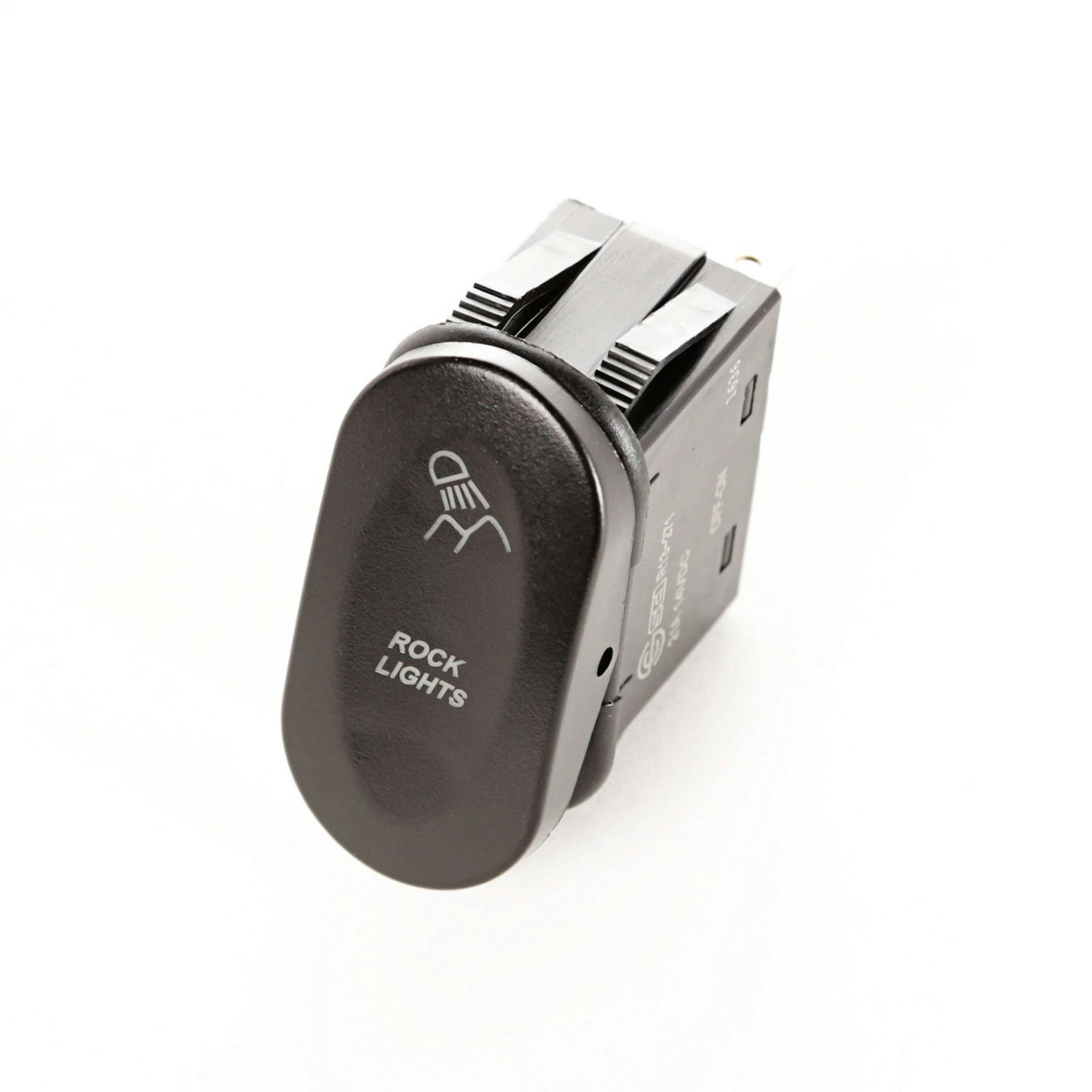 Rugged Ridge 17235.07 2-Position Rocker Switch; Rock Lights; Amber