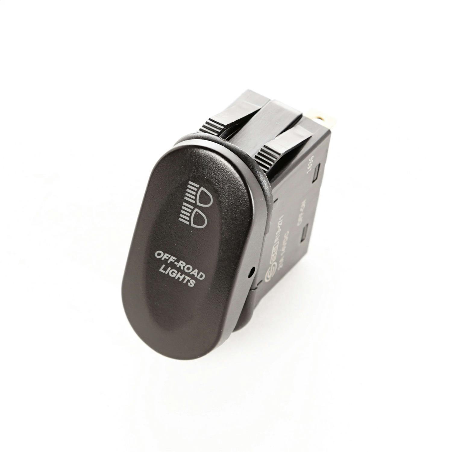 Rugged Ridge 17235.09 2-Position Rocker Switch; Off-Road Lights; Amber