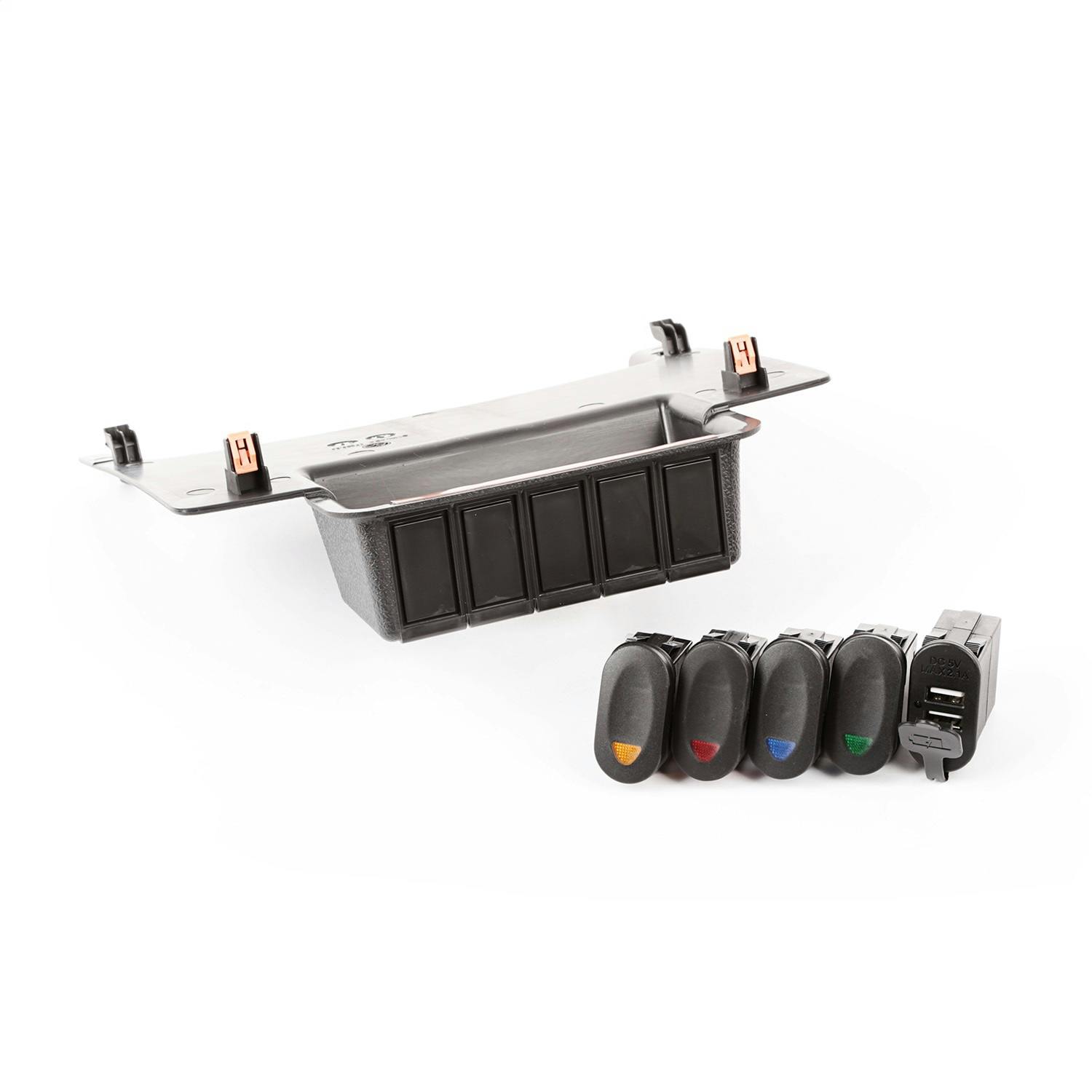 Rugged Ridge 17235.84 Lower Switch Panel Kit; 11-17 Jeep Wrangler JK/JKU
