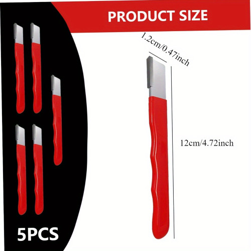 5-Pack Professional Precision Edge Knife Sharpeners, Steel Blade Restorer for Kitchen, Gardening Tools, Scissors, Pruners, Quick Edge Repair, Pocket-Sized, Universal Fit, Manual - No Battery Required