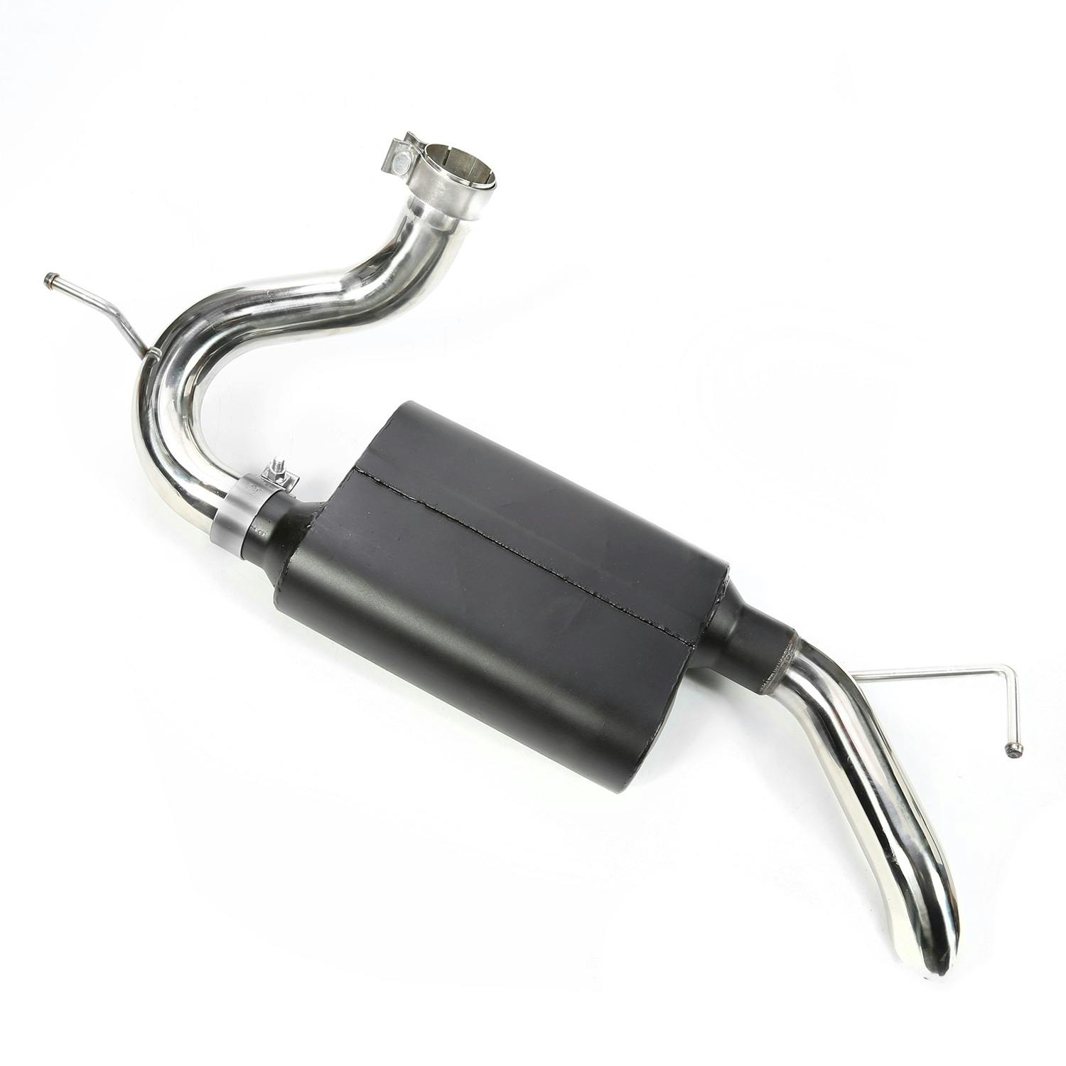 Rugged Ridge 17606.70 Heavy Duty Off-Road Muffler; 07-17 Jeep Wrangler JK