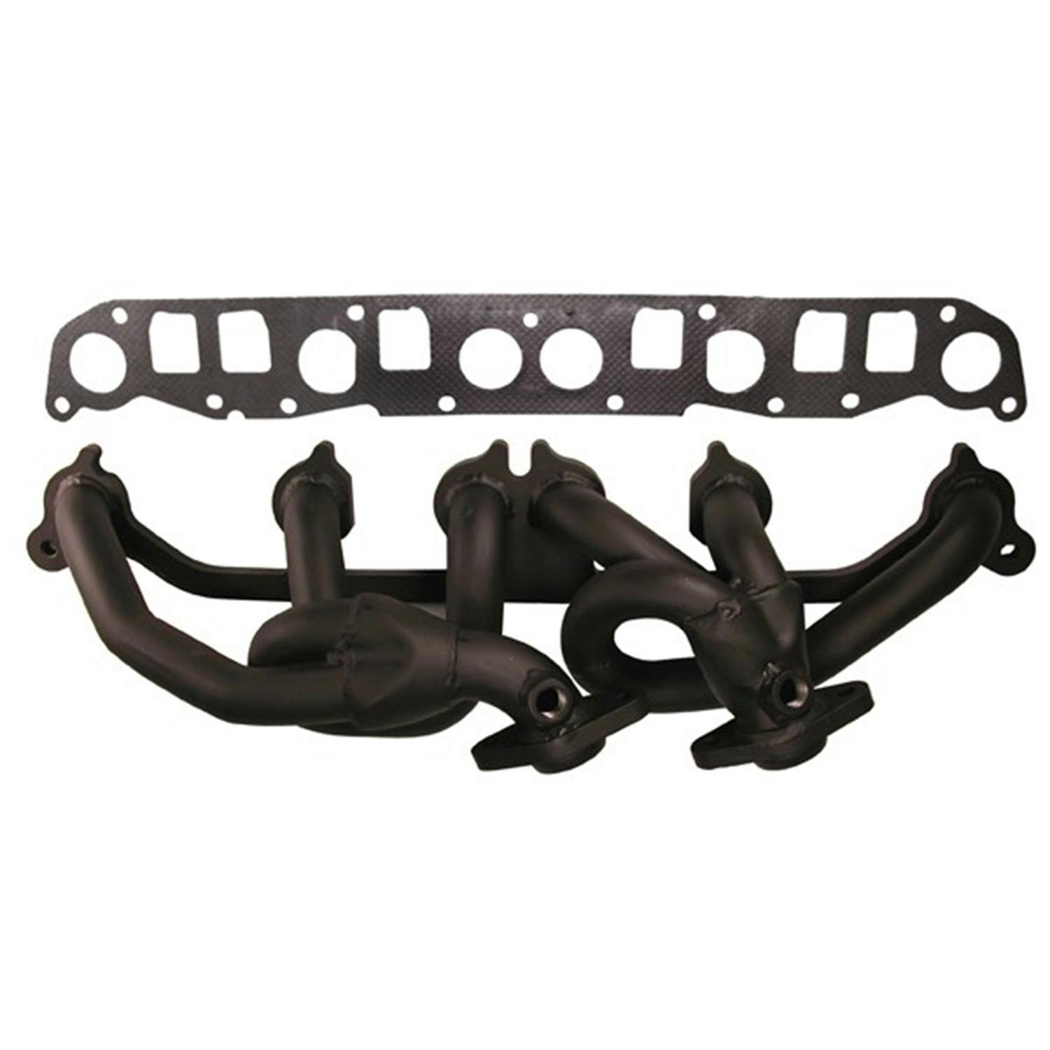 Rugged Ridge 17660.02 Header; Steel; Black; 4.0L; 99-06 Jeep Models XJ/ZJ/TJ