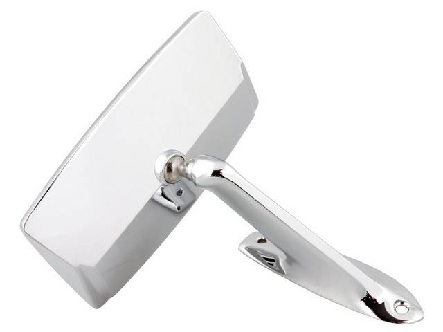 Outside Rear View Mirror, Rectangular, Manual, LH