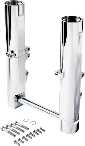 PERFORMANCE MACHINE (PM) Lower Fork Leg - Chrome - Dual Disc 0208-2173-CH