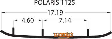 Woody's Extender Trail III Flat-Top Runner 2021 Polaris 550 INDY Adventure 155 EPI3-1125