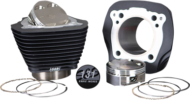 S&S CYCLE Cylinder - Standard - 131" - Black - M8 910-0763