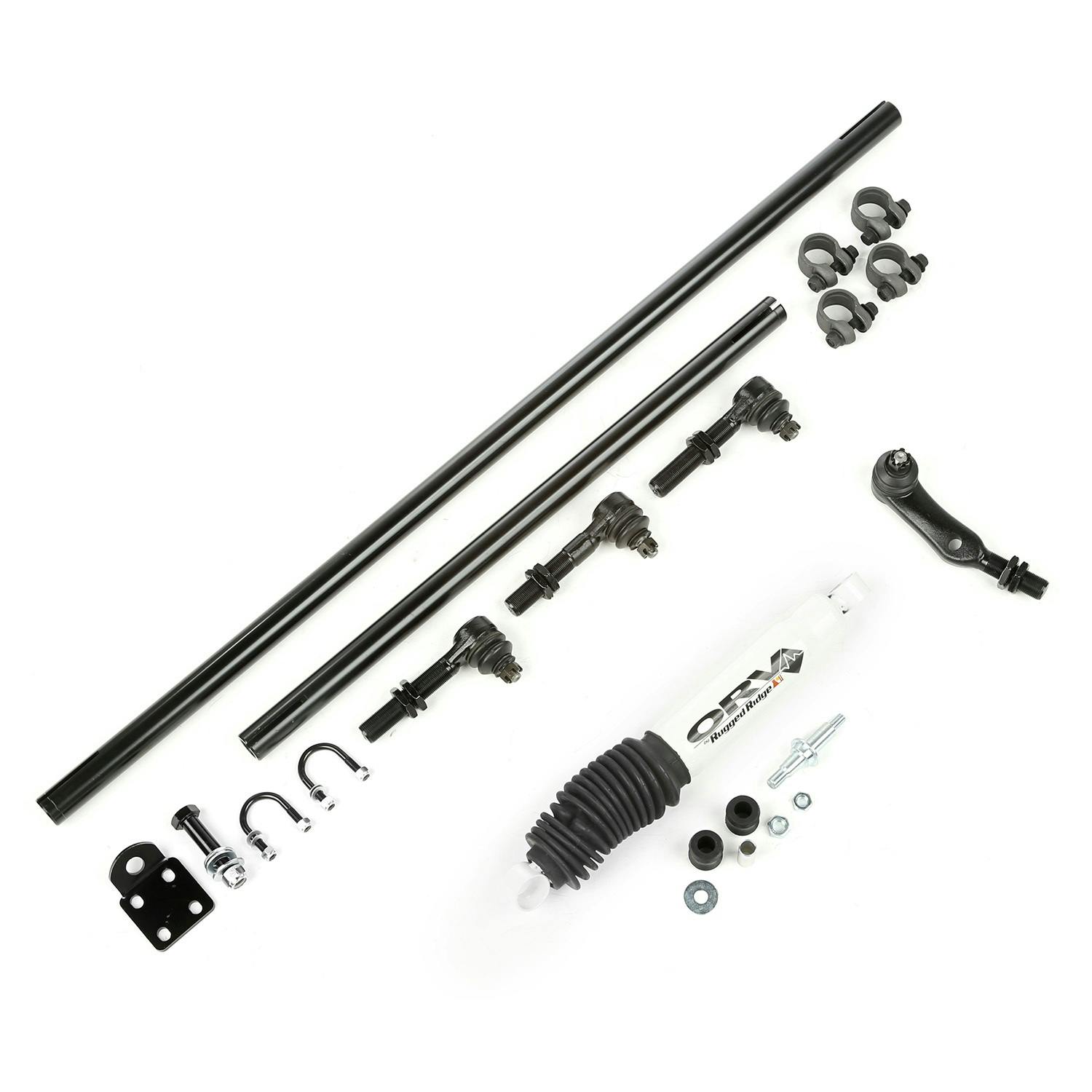 Rugged Ridge 18050.88 Steering Kit w/Damper; HD; 84-06 Cherokee/Grand Cherokee/Wrangler