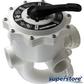 18201-0300 Praher Canada Ltd Multiport Valve, Praher SM2-SR3U, 2″, w/StaRite Plumbing,Wht SM2-SR3U