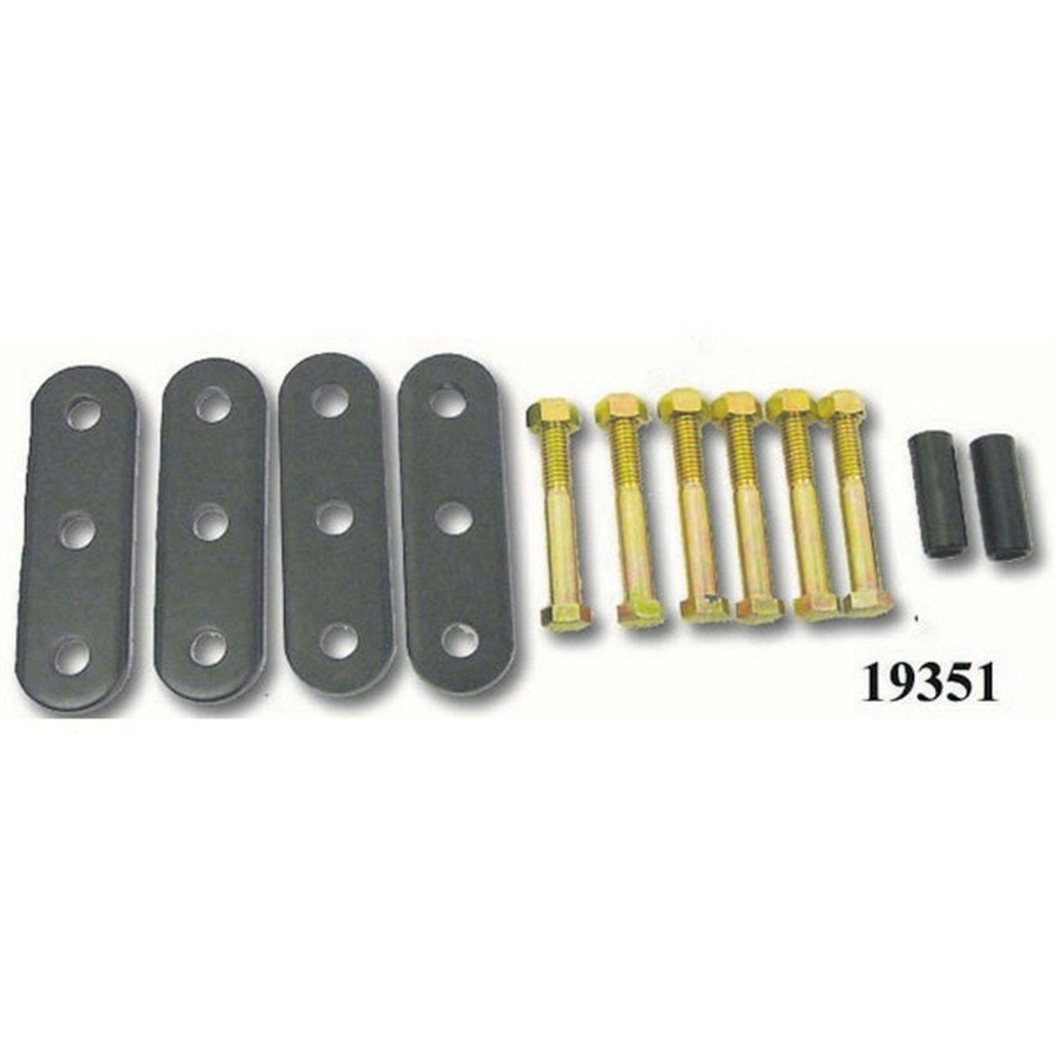 Rugged Ridge 18265.01 HD Front and Rear Leaf Spring Shackles; 55-75 Jeep CJ Models